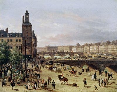 The Flower Market, 1832 by Giuseppe Canella